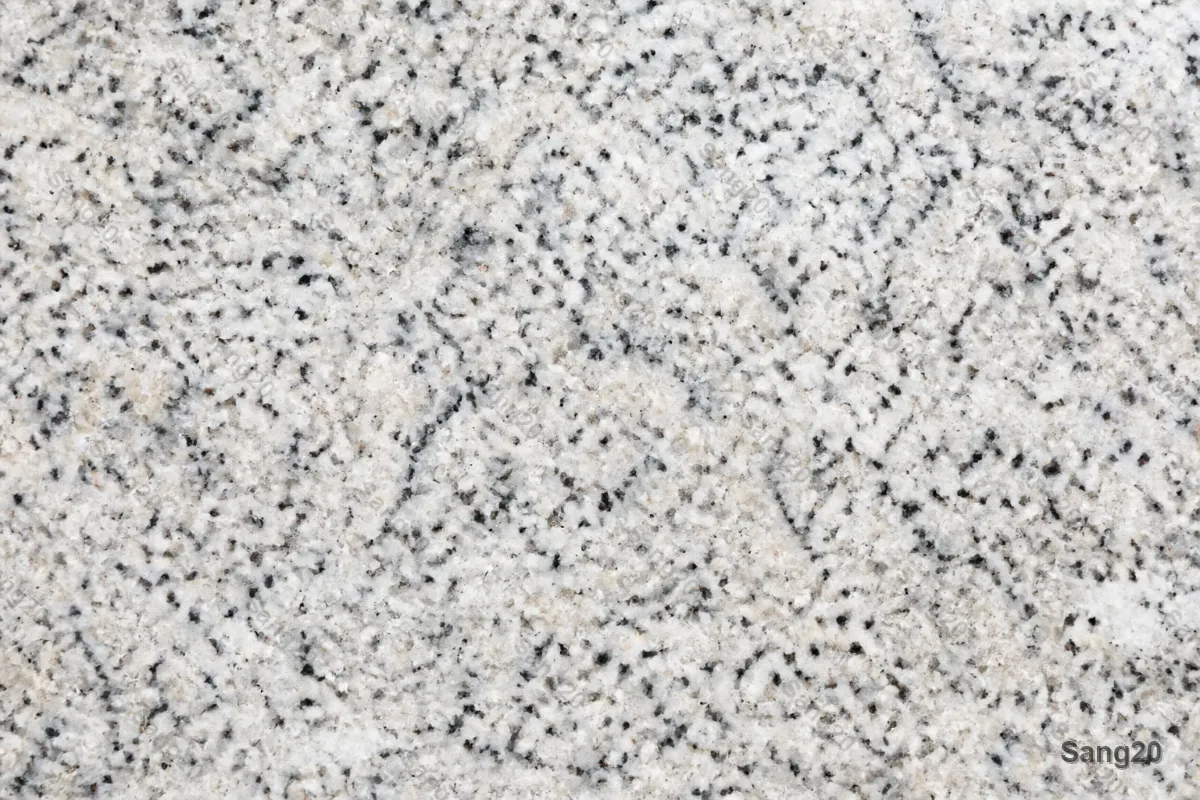 Hamadan granite macro texture with fine salt-and-pepper (cotton flower) pattern, polished surface detail